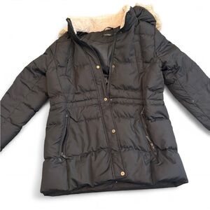 Ralph Lauren Quilted Puffer Coat Black L